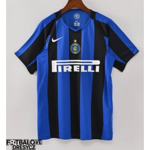 Inter Milan 2004-2005 Retro Domácí Dres Krátký Rukáv Inter Milan 2004-2005 Retro Domácí Dres Krátký Rukáv